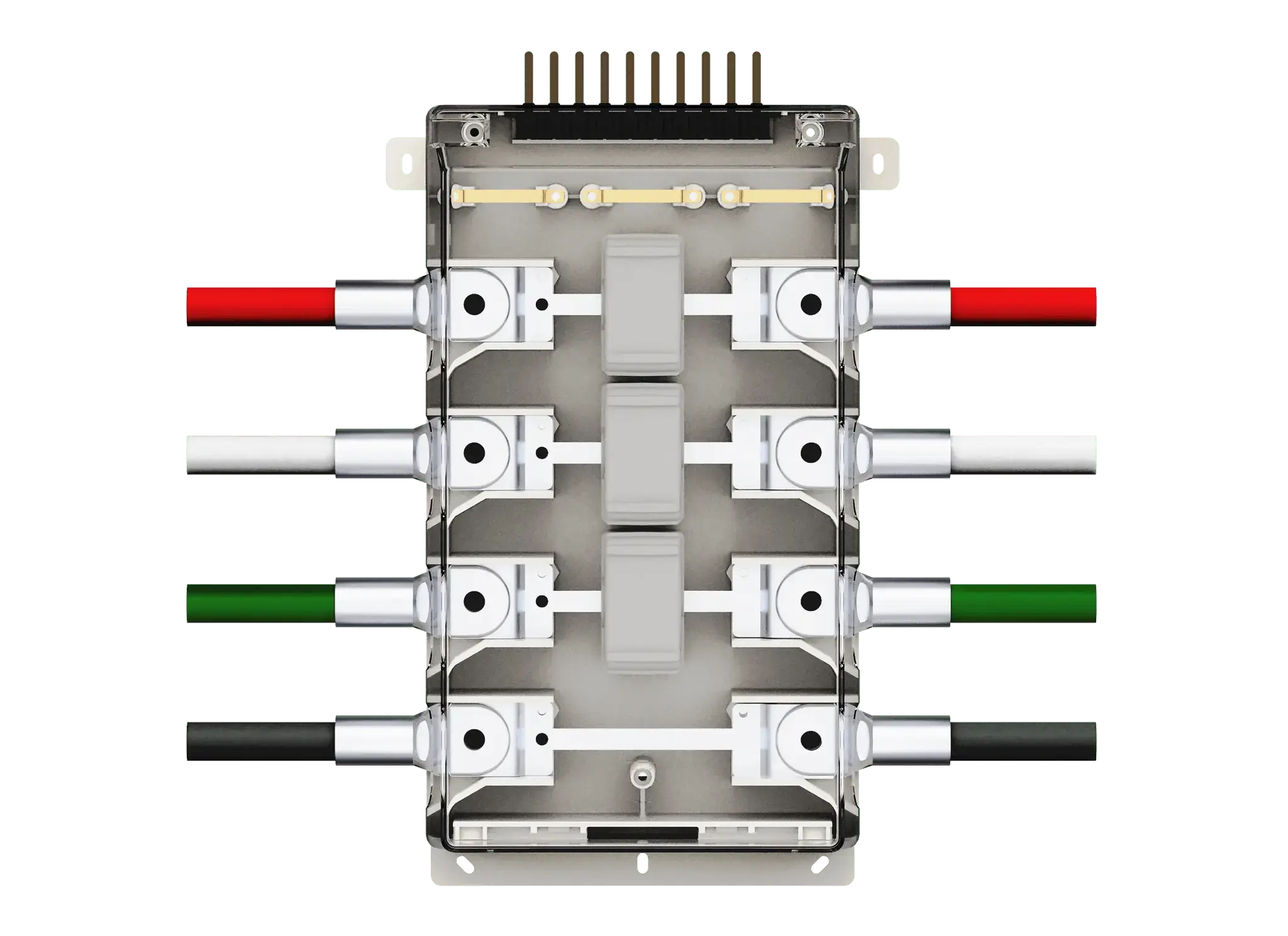 AMIGO 3상 CT BOX 단자대형 Solid-Core Type – high precision current transformer accessory, 3P4W 5A energy meter wiring